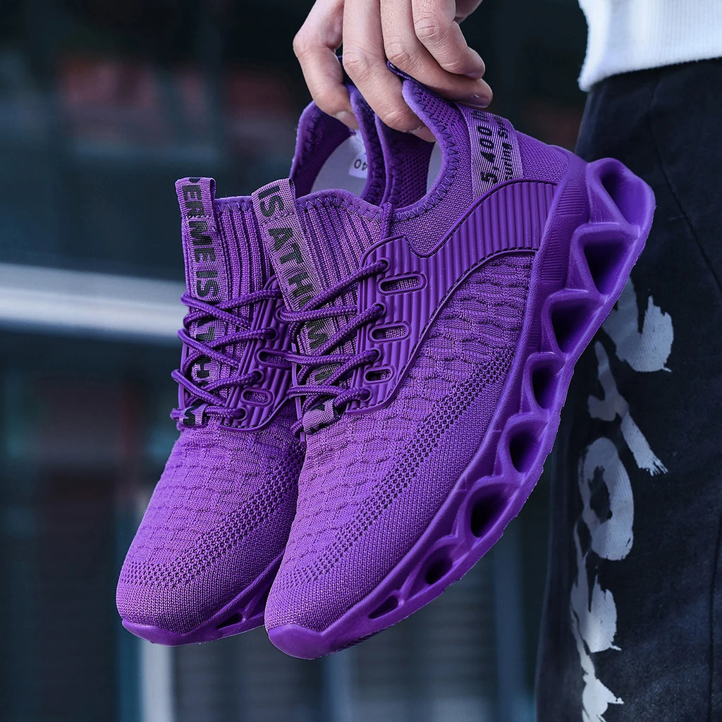Women's running shoes, lightweight mesh, breathable and comfortable flat soft tennis shoes, blade sports shoes for women