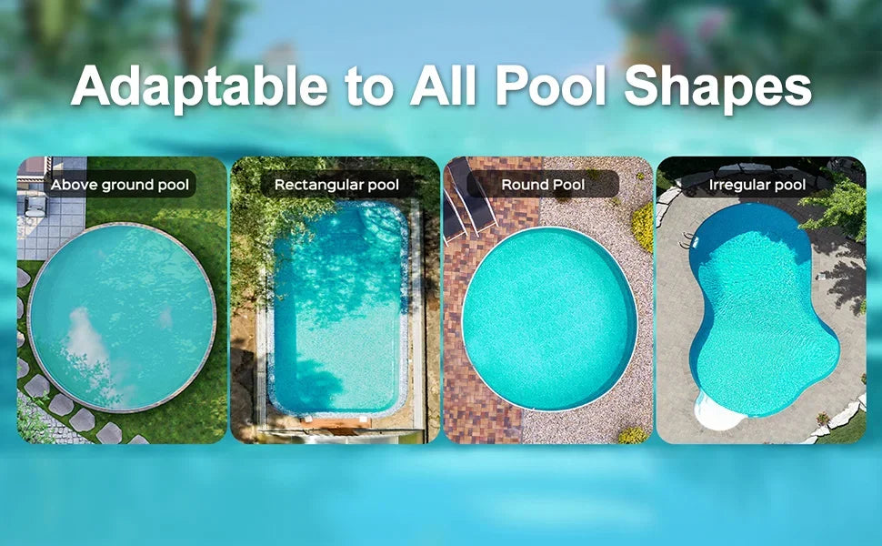 VOXIV Cordless Robotic Pool Cleaner with Wall Climbing - Over 120mins Runtime Automatic Pool Vacuum