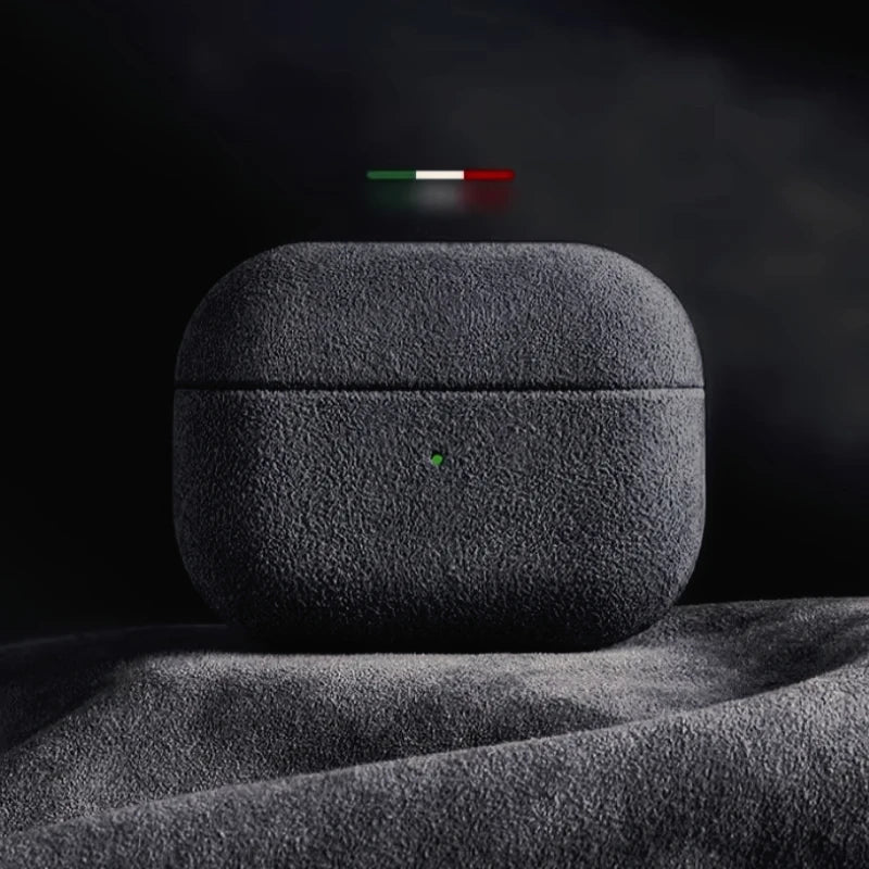 Italian Suede Leather Case For Airpods Pro 2 For Airpods Pro 3 Airpods 4 3 Case Luxury Artificial Leather All Inclusive Case