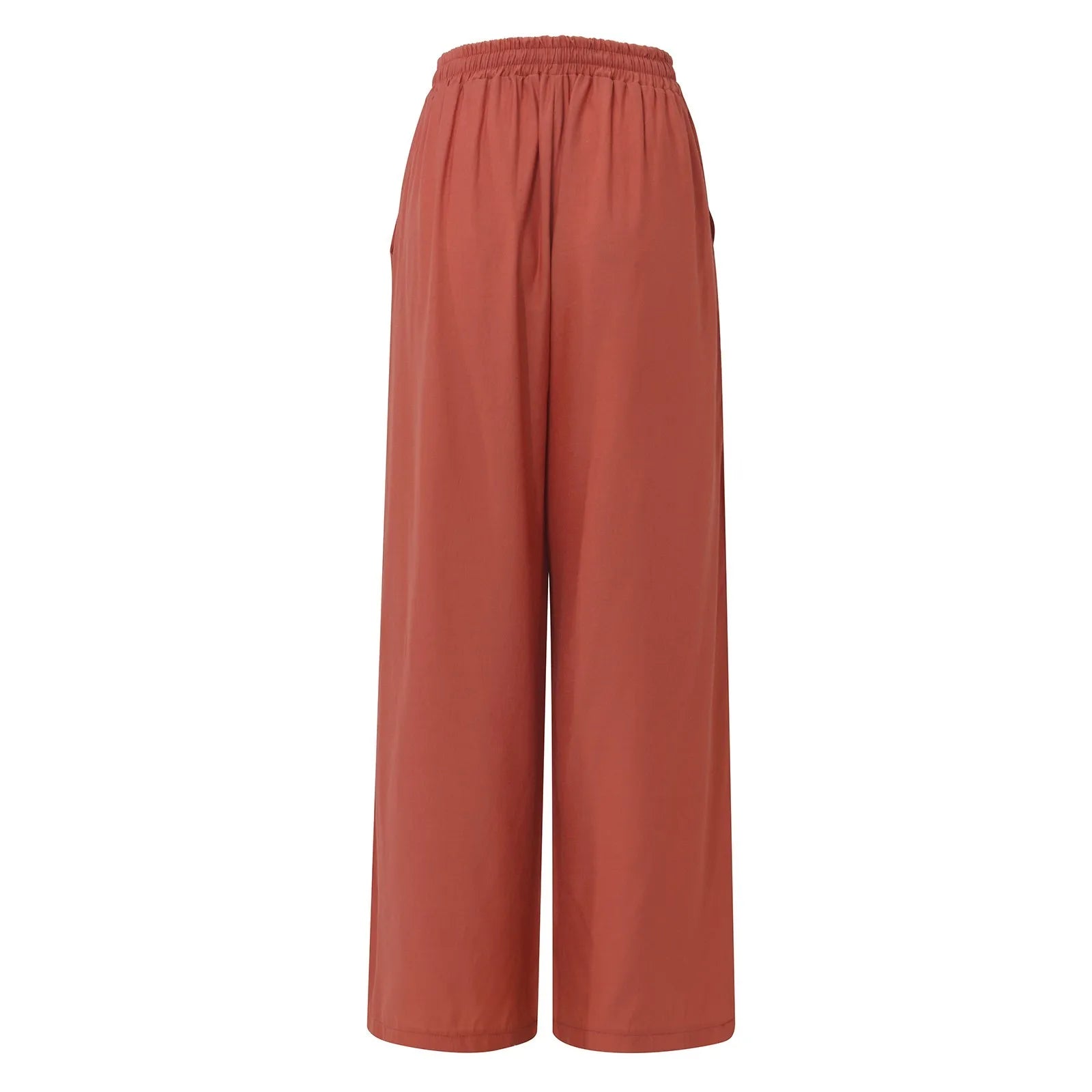 Women's Wide Leg Pants High Waist Casual trousers Solid Color Elastic Waist Tie Belt Loose Sweatpants gym pantalones de mujer