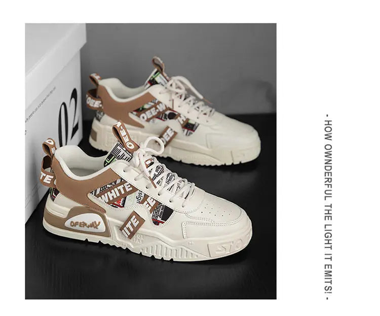 2025 Luxury Men's Vulcanized Shoes Summer Casual Sneaker for Men Outdoor Running Platform Designer Skateboard Tenis Masculino