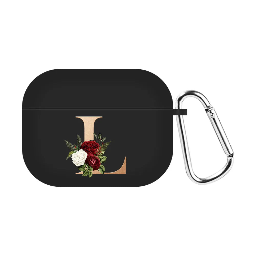 For Airpods Pro 2 USB C Case Silicone Letters Earphone Case For Apple AirPods  4 2nd Generation Pro2 Funda Headset Sleeve Case