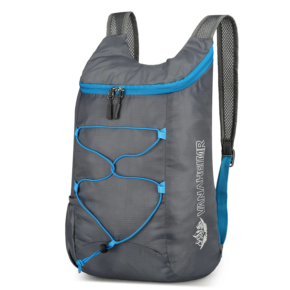 10L Outdoor Climbing Cycling Travel Knapsack Splashproof Folding Hiking Daypack Ultralight Camping Hiking Backpack for Men Women