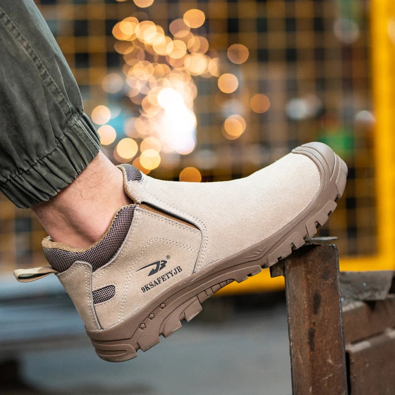 Composite Toe Light Weight Safety Shoes Comfortable Soft Work Sneakers Wear-resisting Anti-Puncture Low Top Casual Walking Shoes