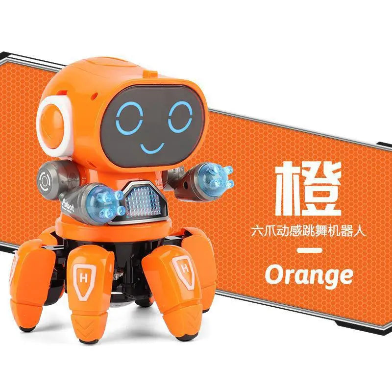 Dance Music Robots For Kids 6 Claws Octopus Spider Robot Birthday Gift Toys For Children Early Education Baby Toy Boys Girls