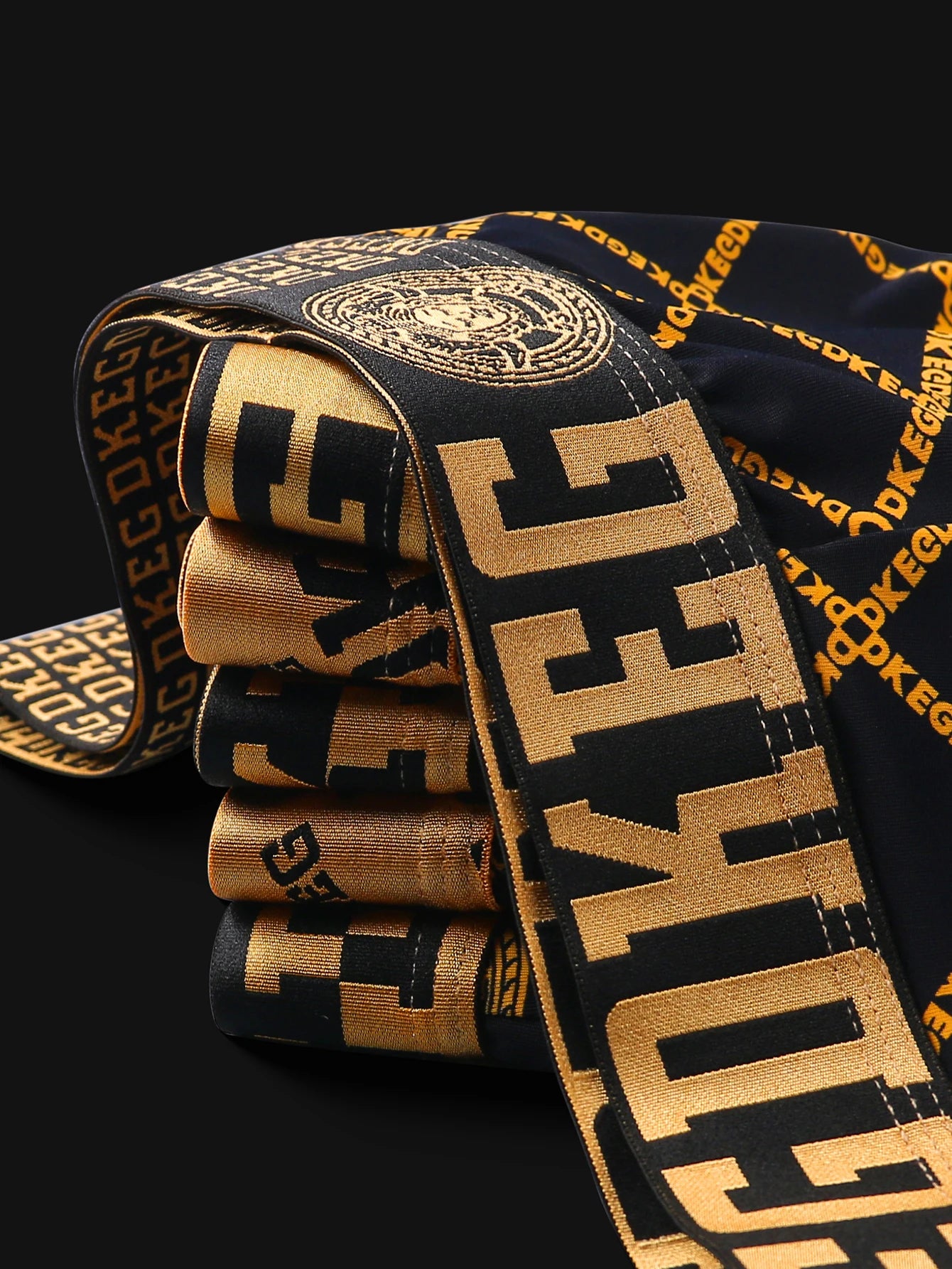 Men's underwear ice silk boxer shorts anti-bacterial breathable boxer shorts trend personalized printed shorts 6 combination
