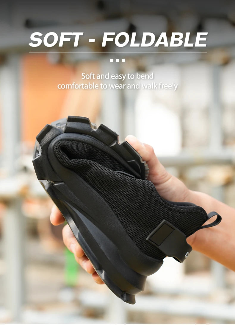 Soft-soled, comfortable, anti-smash, anti-puncture and breathable safety shoes
