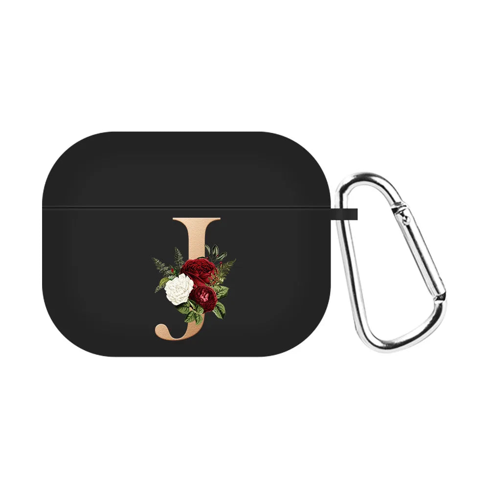 For Airpods Pro 2 USB C Case Silicone Letters Earphone Case For Apple AirPods  4 2nd Generation Pro2 Funda Headset Sleeve Case