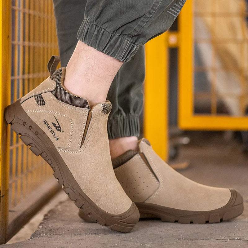 Composite Toe Light Weight Safety Shoes Comfortable Soft Work Sneakers Wear-resisting Anti-Puncture Low Top Casual Walking Shoes