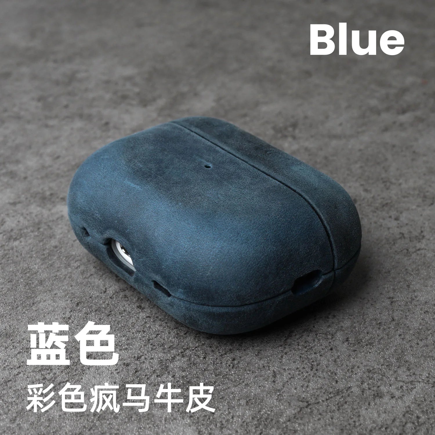 YMW Crazy Horse Genuine Leather Case for AirPods Pro 3 2 Luxury Cowhide Cases Wireless Bluetooth Headset Cover