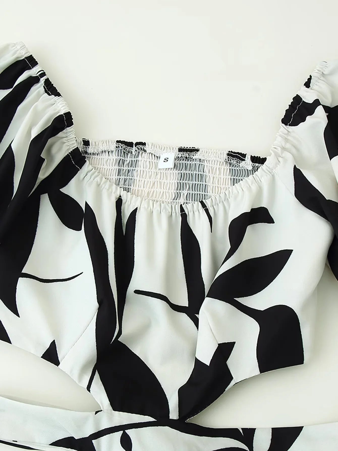TRAF Elegant Off Waist Dresses For Women Fashion Printed Short Sleeve Dress Lace Up Slim Long Dress Temperament Party Dresses