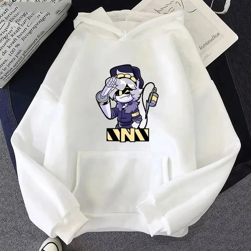 2025 Men's Brand-new Pullover Hoodie MURDER Drone Print Cosplay Costume Harajuku-style Sportswear Top