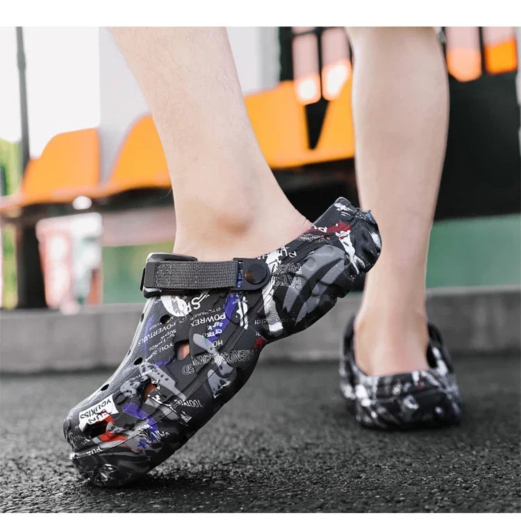 Summer Men Slippers Camouflage Platform Outdoor Clogs Shoe Women Beach Sandals Male Soft EVA Indoor Home Slides Lover Flip Flops