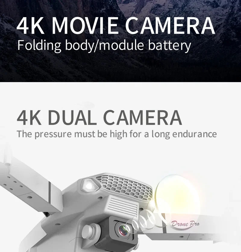 2025 New E88 Pro WiFi FPV Drone - 1080P/4K Single/Dual Camera, Wide-Angle HD, Altitude Hold, Foldable Quadcopter, RC Helicopter
