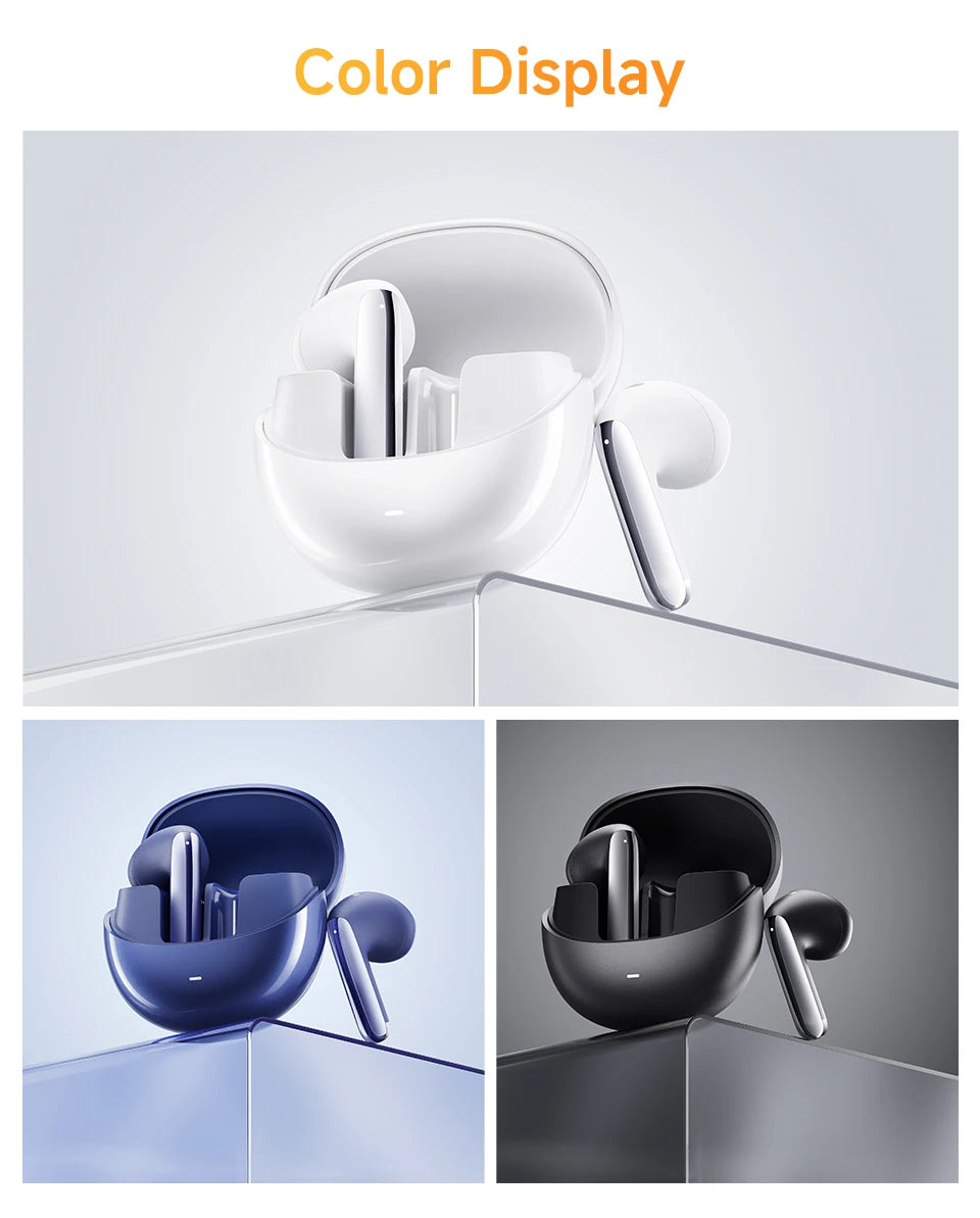 QCY HT10 AilyBuds Pro+ ANC Bluetooth Wireless Earphone Adaptive AI Audio Hi-res LDAC Earbuds ANC dual Connection Headphone