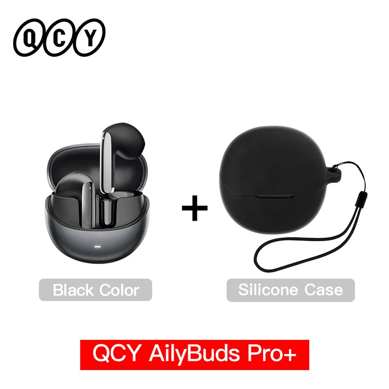 QCY HT10 AilyBuds Pro+ ANC Bluetooth Wireless Earphone Adaptive AI Audio Hi-res LDAC Earbuds ANC dual Connection Headphone