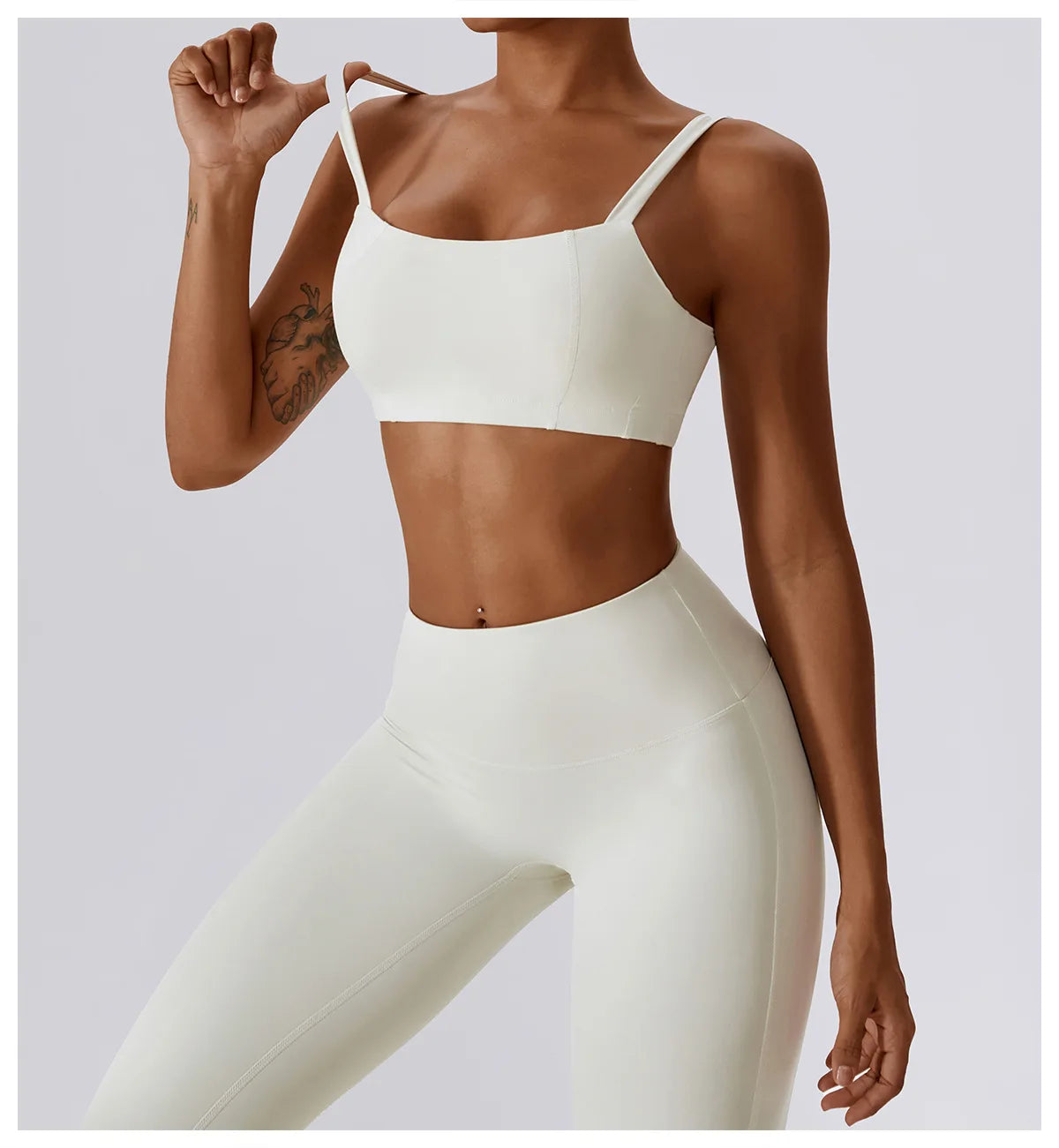 2PCS Yoga Set Nude Feeling Workout Sets Women Tracksuit Gym Push Up Fitness Running Workout Sportwear Sport Bra Leggings Suit