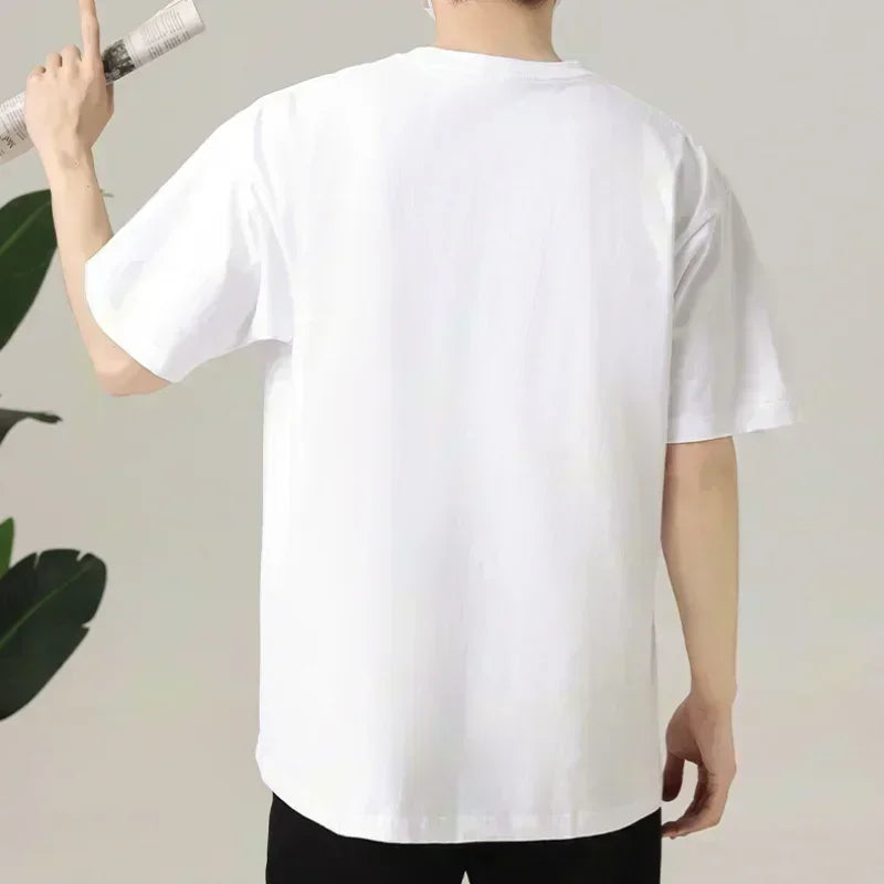 2025 Summer Fashion Short-sleeved Designer Letter Pattern Printing Pure Cotton Loose Casual Short-sleeved T-shirt Clothing