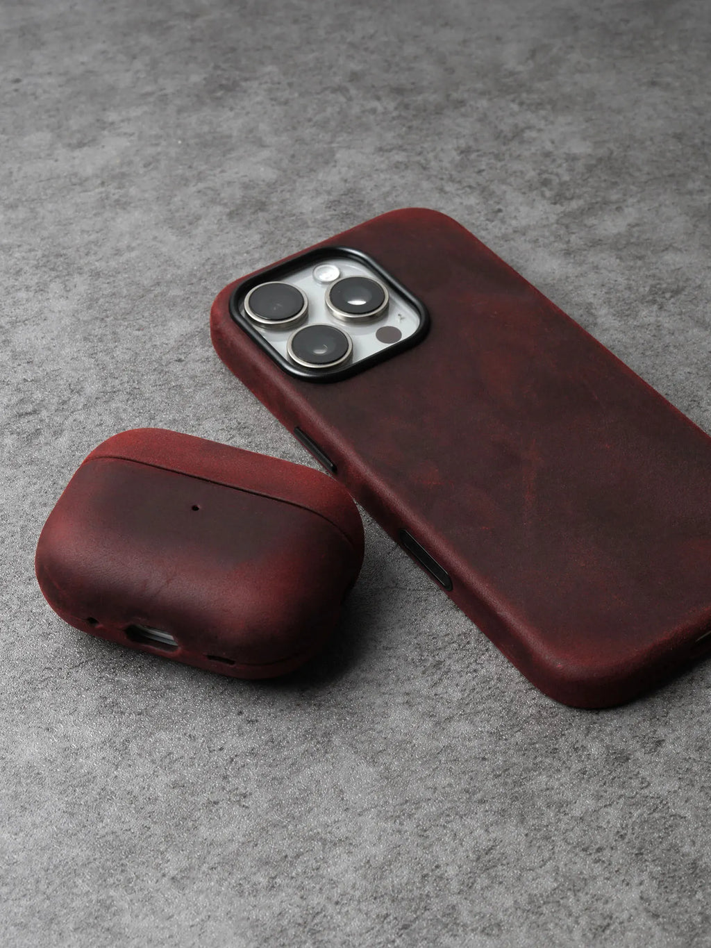 YMW Crazy Horse Genuine Leather Case for AirPods Pro 3 2 Luxury Cowhide Cases Wireless Bluetooth Headset Cover