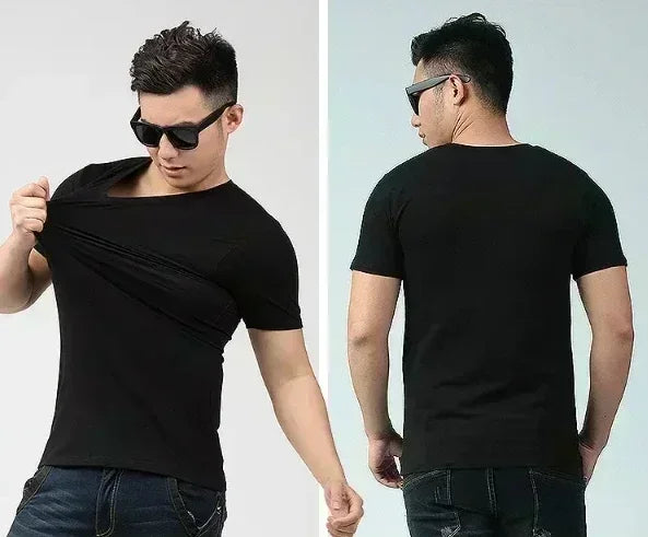 2025 Men's T-shirt Summer New Half Sleeve Cotton Fashion Brand Short Sleeve Sports Casual Loose Round Neck Men's Women's Shirts
