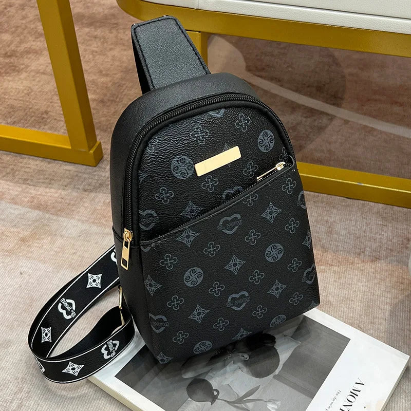 Women's Crossbody New Chest Bag 2024ladeis Bag Women's Crossbody Printed Bag Men's Chest Bag
