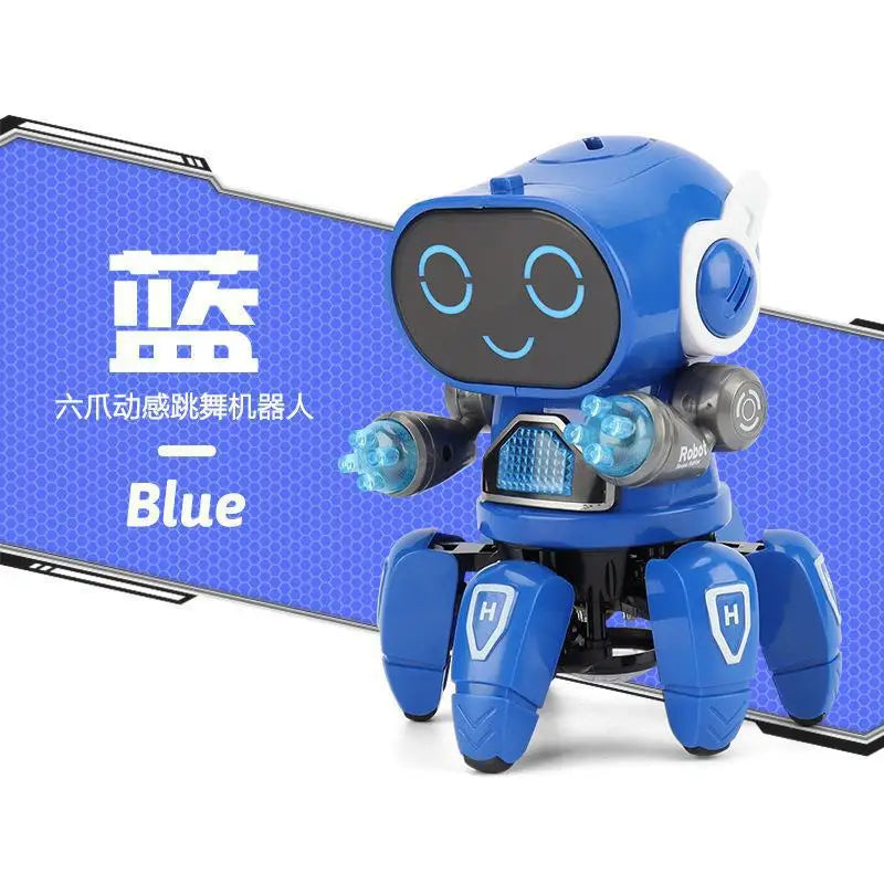 Dance Music Robots For Kids 6 Claws Octopus Spider Robot Birthday Gift Toys For Children Early Education Baby Toy Boys Girls