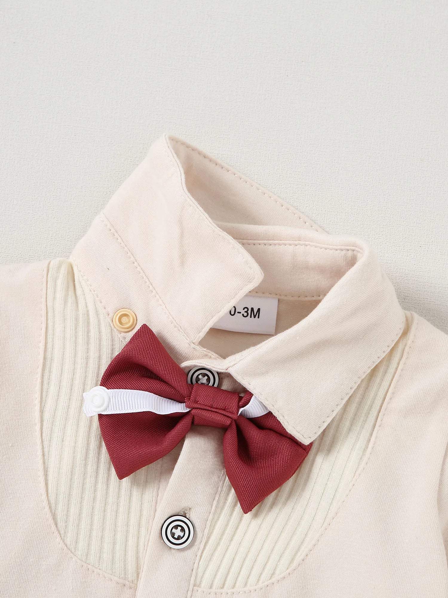 Baby Boy Clothes Wedding Outfit Suits, 0-18 Months Infant Boy Gentleman Set, Dress Shirt+Vest+Suspender Pants+Bowtie