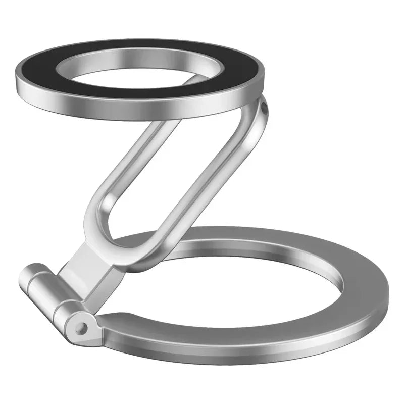2025 Double-Sided For MagSafe Phone Holder for iPhone 14/15/16 Foldable 360° Rotating Stand Strong Magnet & Finger Grip Suppor
