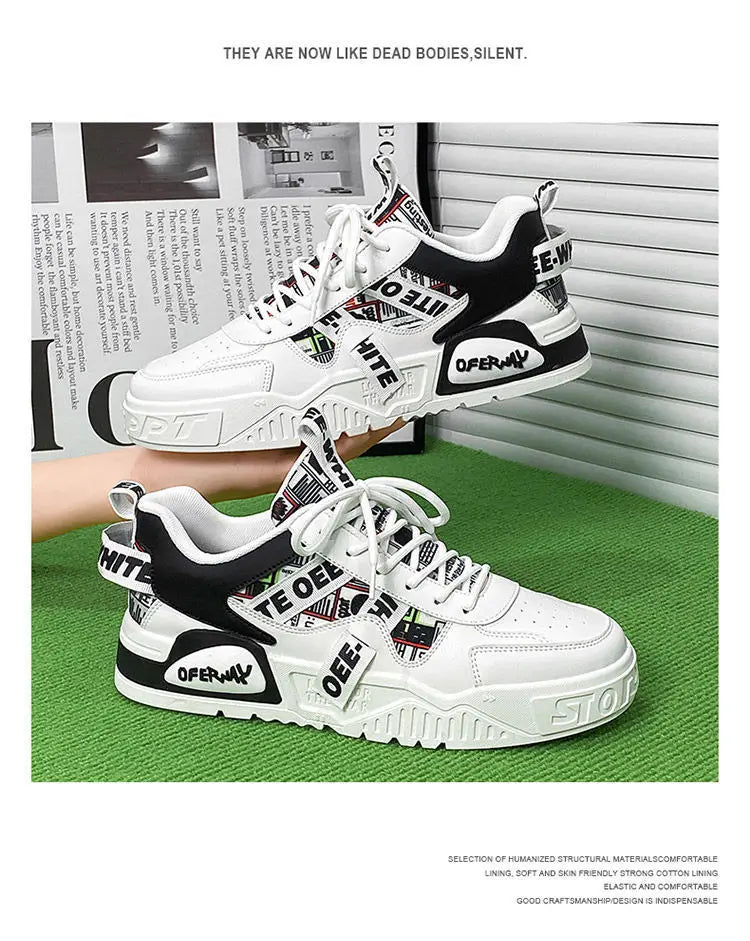 2025 Luxury Men's Vulcanized Shoes Summer Casual Sneaker for Men Outdoor Running Platform Designer Skateboard Tenis Masculino