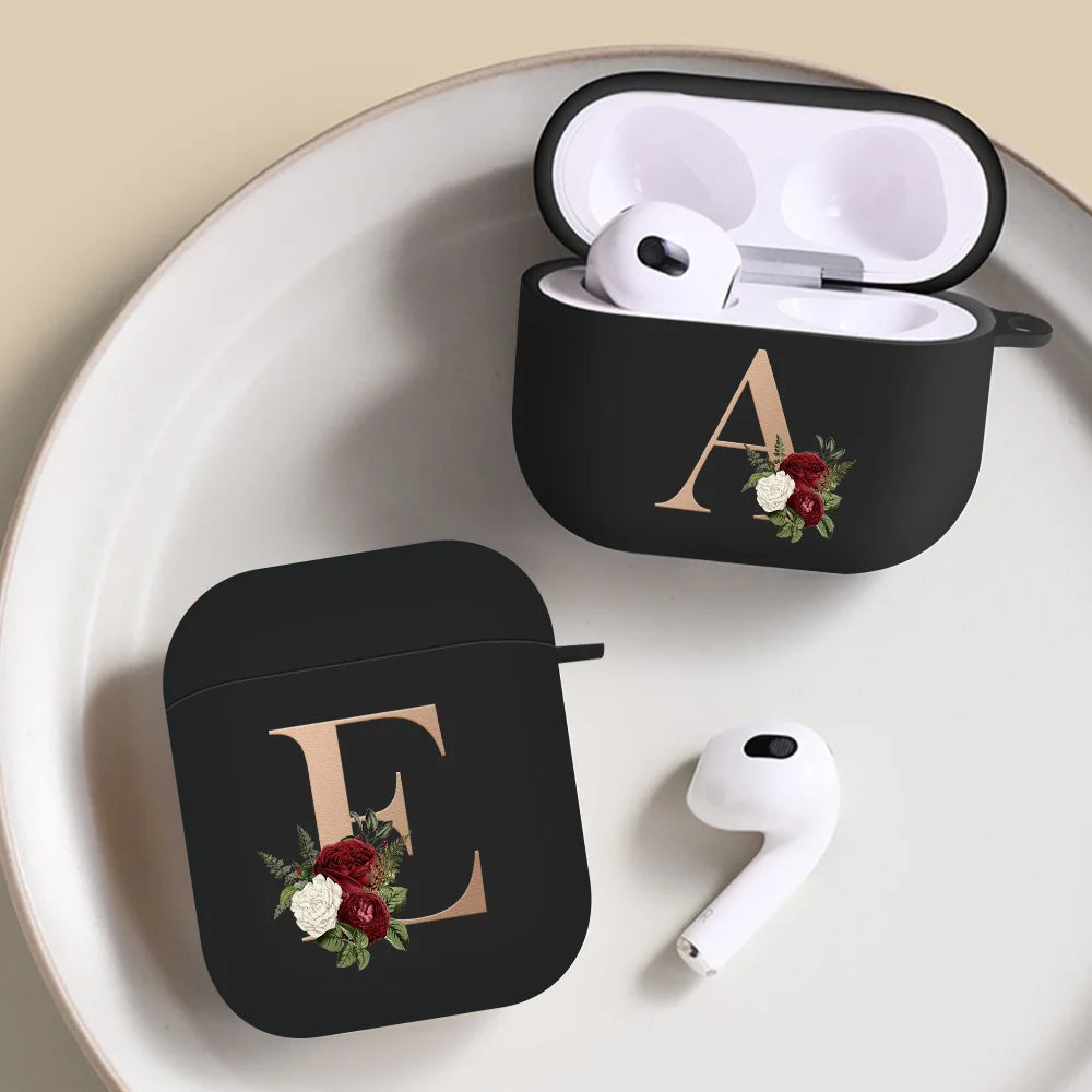 For Airpods Pro 2 USB C Case Silicone Letters Earphone Case For Apple AirPods  4 2nd Generation Pro2 Funda Headset Sleeve Case