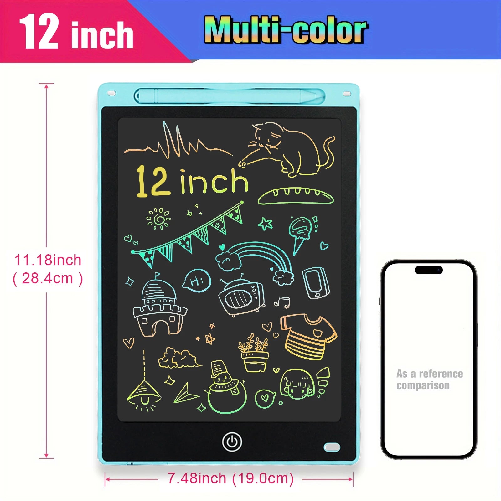 12 inch Tablets Electronic Handwriting Pad Writing Board Drawing Tablet LCD Screen Writing Tablet Digital Graphic Toys for child