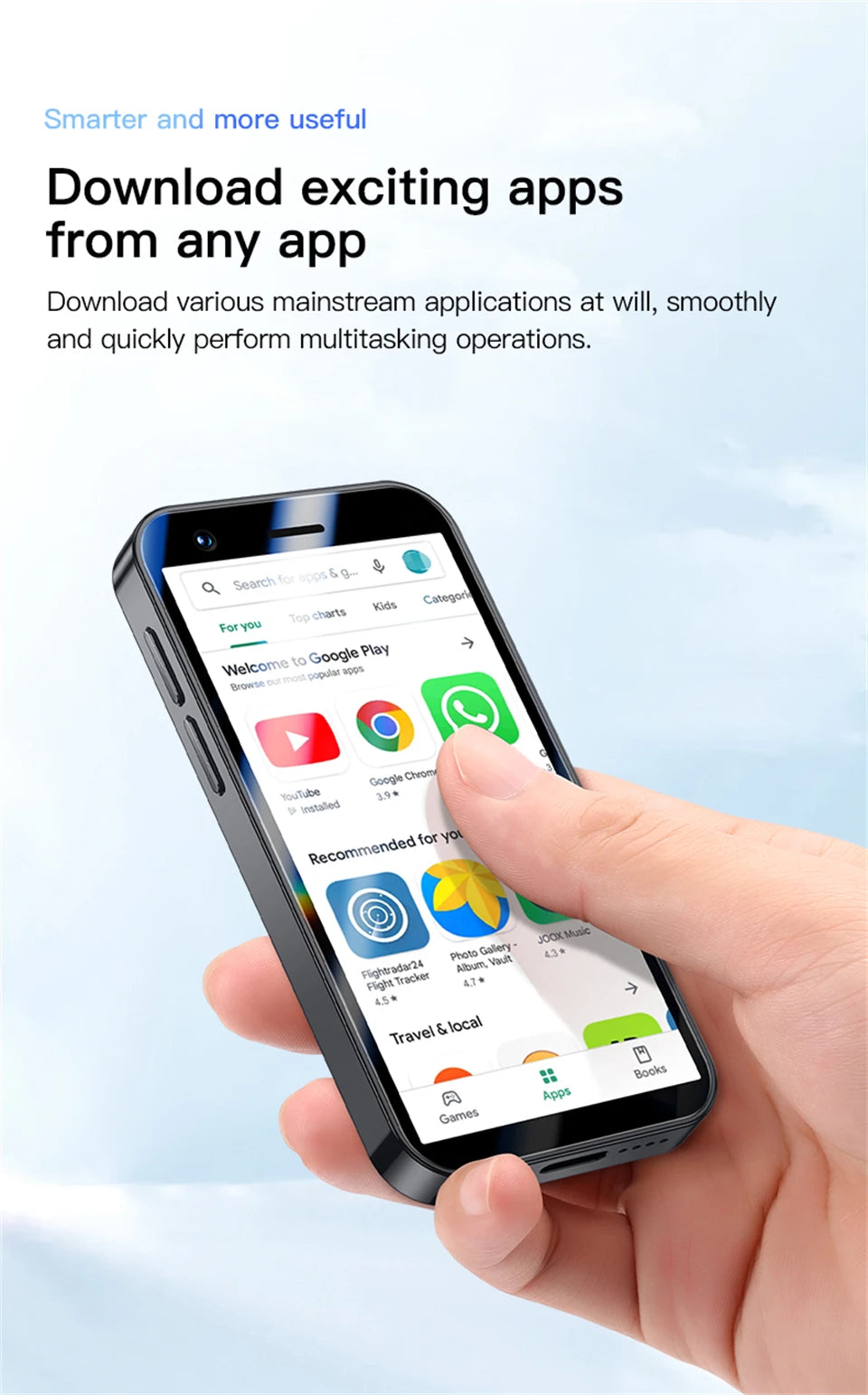 SOYES P70 Pro Max Mini Android8.1 Smartphone 3.0 Inches 2000mAh Face ID Dual SIM Standby Play Store 3G Little Phone