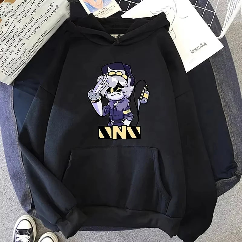 2025 Men's Brand-new Pullover Hoodie MURDER Drone Print Cosplay Costume Harajuku-style Sportswear Top