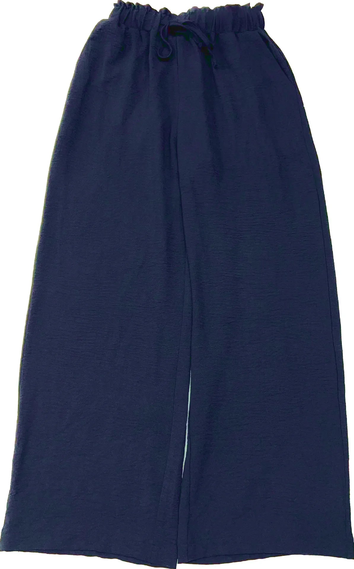 2025 Cross border Women's Four Seasons Wide Leg Loose Drawstring Casual Fashion Pants