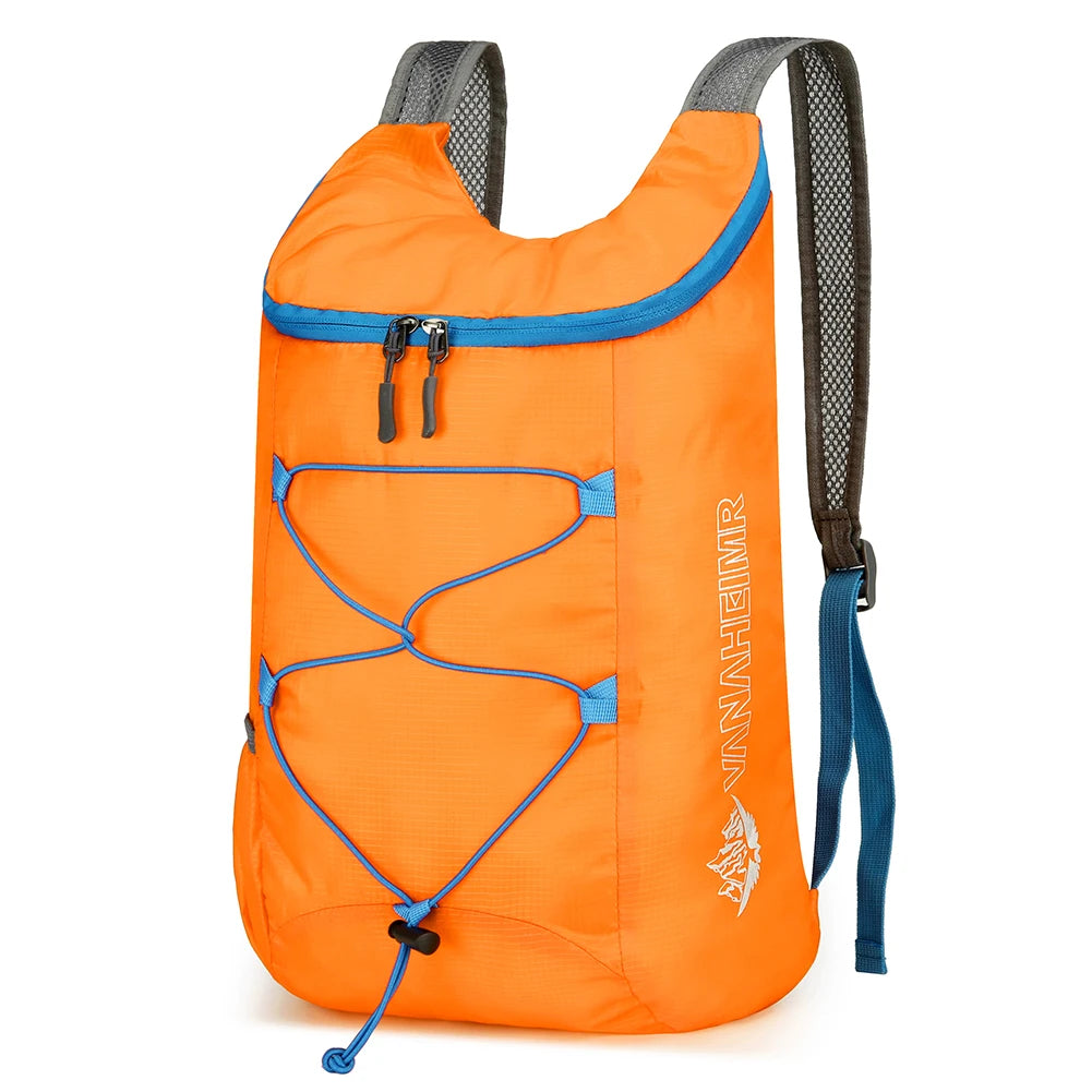 10L Outdoor Climbing Cycling Travel Knapsack Splashproof Folding Hiking Daypack Ultralight Camping Hiking Backpack for Men Women
