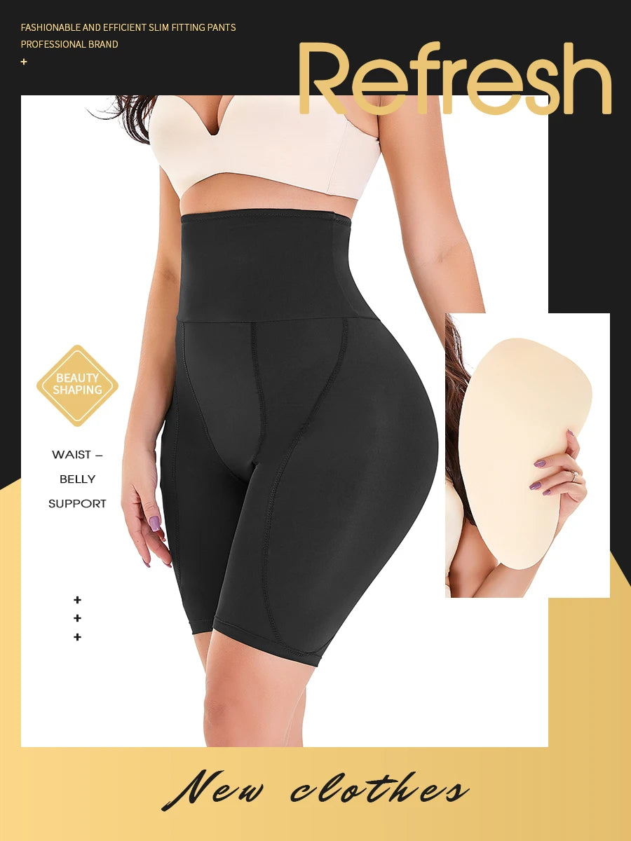 Hip Pads Shapewear Tummy Control Padded Underwear For Women Butt Lifting Panties Curvy Faja Body Shaper Thigh Slimmer Bbl Shorts