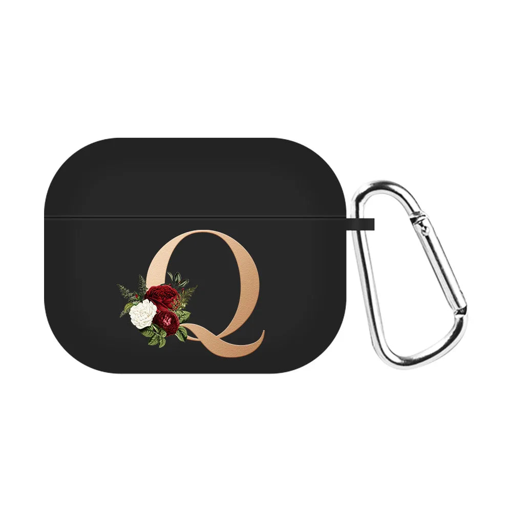 For Airpods Pro 2 USB C Case Silicone Letters Earphone Case For Apple AirPods  4 2nd Generation Pro2 Funda Headset Sleeve Case