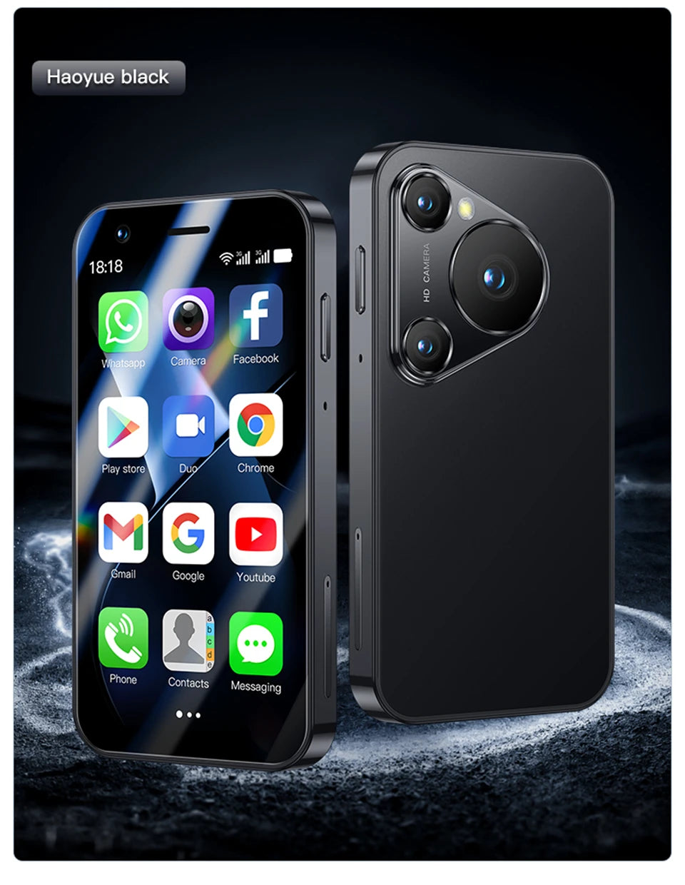 SOYES P70 Pro Max Mini Android8.1 Smartphone 3.0 Inches 2000mAh Face ID Dual SIM Standby Play Store 3G Little Phone