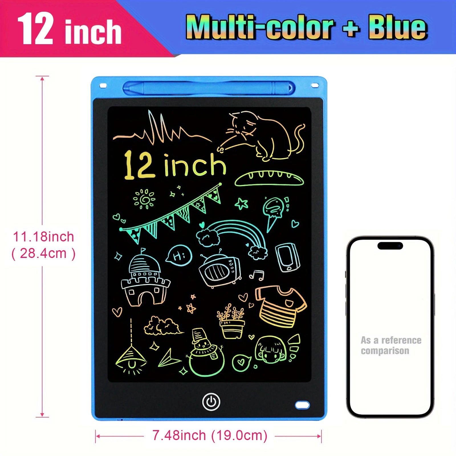 12 inch Tablets Electronic Handwriting Pad Writing Board Drawing Tablet LCD Screen Writing Tablet Digital Graphic Toys for child