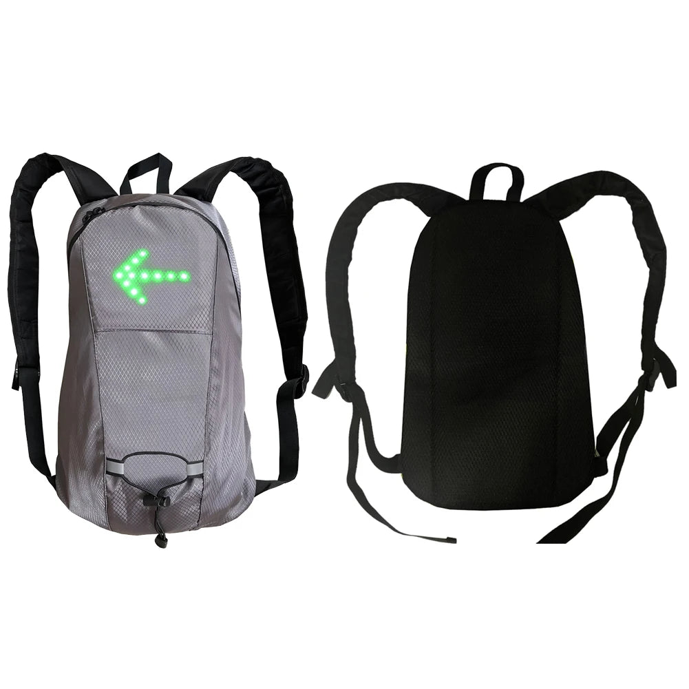 Backpacks Men Bicycle Cycling Bag Wireless Remote LED Turn Signal Light Designer Knapsack Male Rucksuck Men‘s Travel Backpack