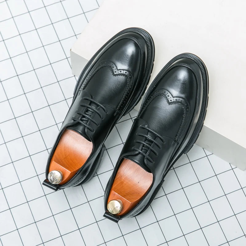 Men's Dress Oxford Shoes Classic Lace Up Formal Shoes