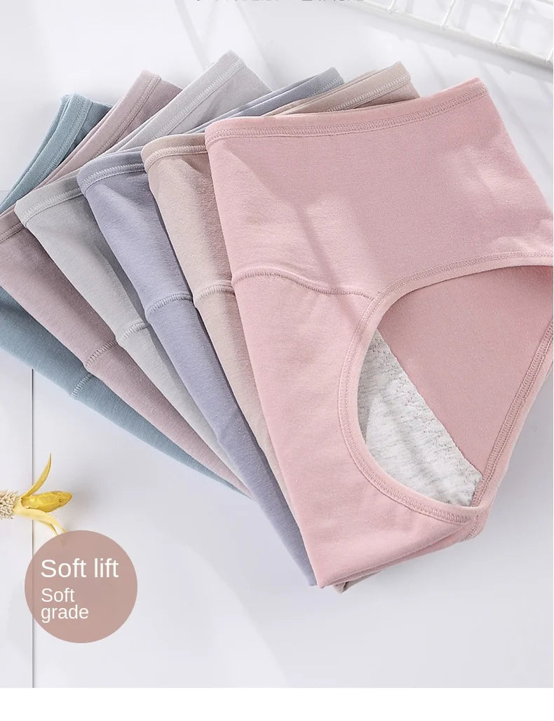 3PCS/set Women's menstrual briefs large flow postpartum water absorption leakproof briefs women's pure cotton menstrual briefs