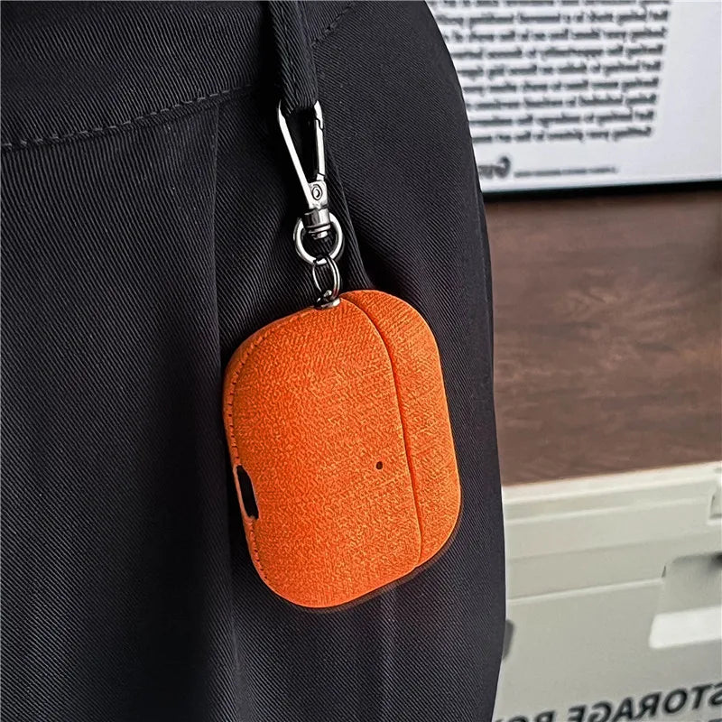 Luxury Case For Airppods Pro 2 PU Fabric AirPods Pro 2022 airpod 3 Earphone Accessories With Buckle for Airpods Pro 2nd Cases