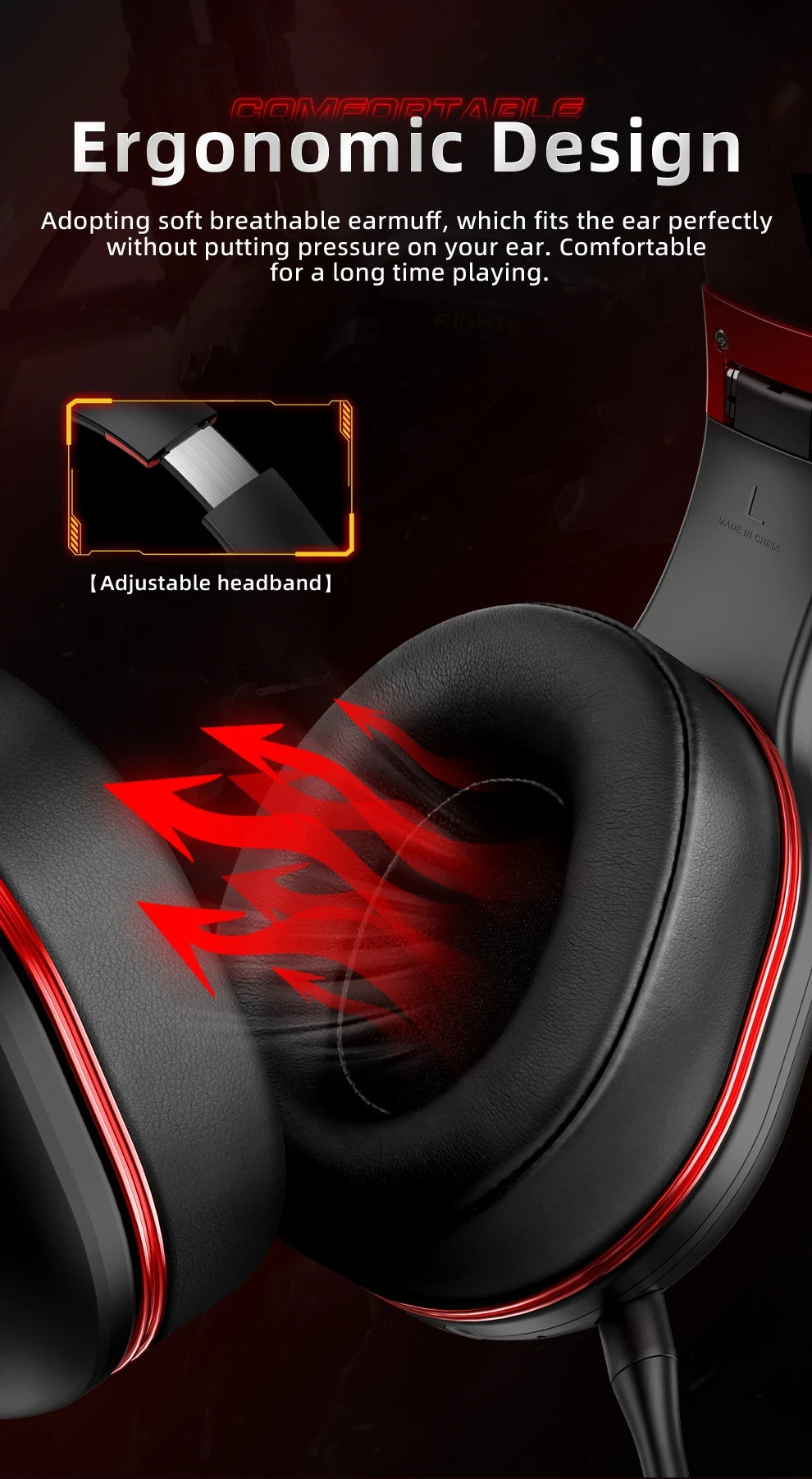 Kofire UG-05 Gaming Headphones 2.4G BT5.0 Wireless Headset With Mic RBG Light Vibration Bluetooth Earphone For PS4 PS5 PC Switch