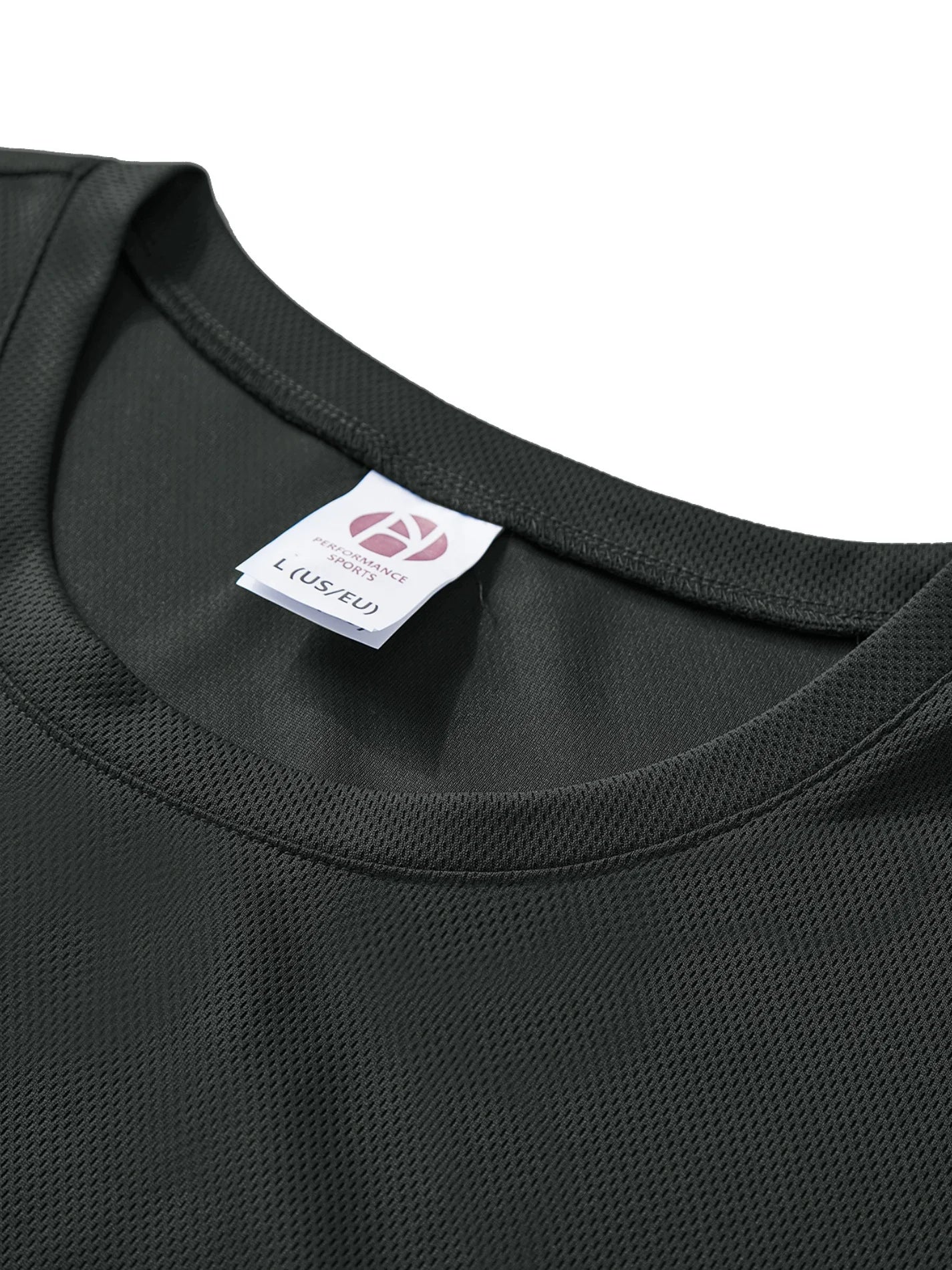 4-piece men's solid color round neck T-shirt - quick drying, breathable, moisture wicking, suitable for fitness and running