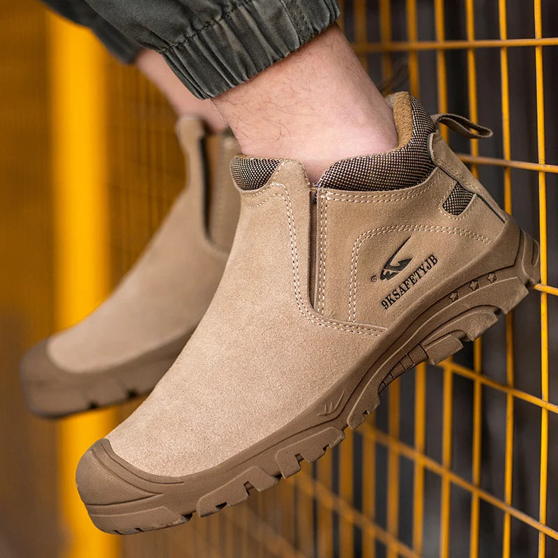 Composite Toe Light Weight Safety Shoes Comfortable Soft Work Sneakers Wear-resisting Anti-Puncture Low Top Casual Walking Shoes