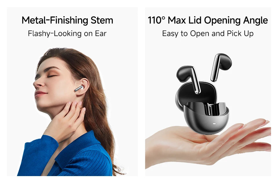 QCY HT10 AilyBuds Pro+ ANC Bluetooth Wireless Earphone Adaptive AI Audio Hi-res LDAC Earbuds ANC dual Connection Headphone