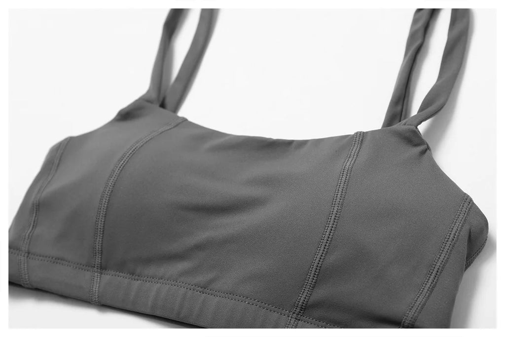 2PCS Yoga Set Nude Feeling Workout Sets Women Tracksuit Gym Push Up Fitness Running Workout Sportwear Sport Bra Leggings Suit