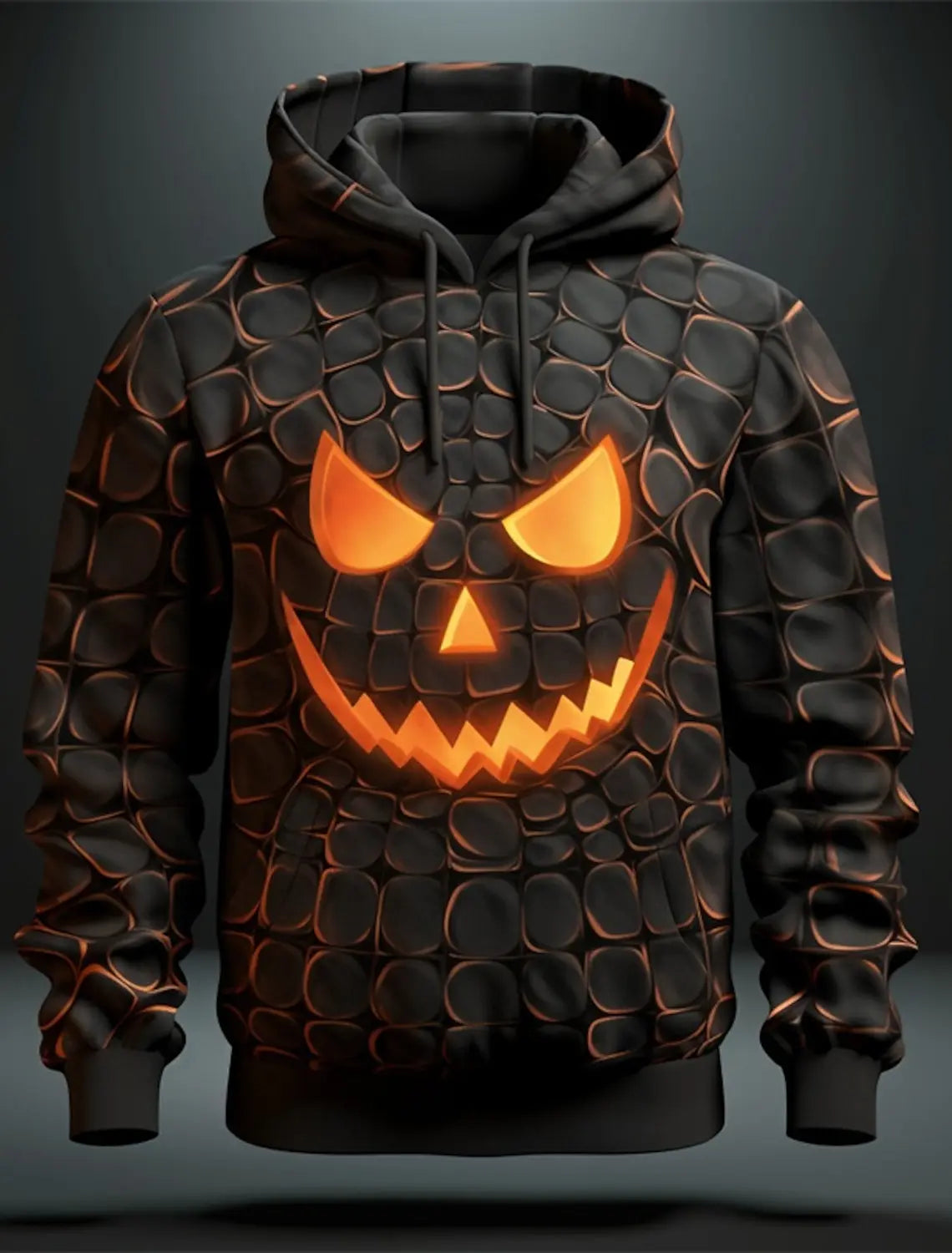 Halloween Men's Graphic Hoodie Pumpkin Prints Classic Casual 3D Pullover Holiday Fashion Hoodies Thin Style Long Sleeve Hooded