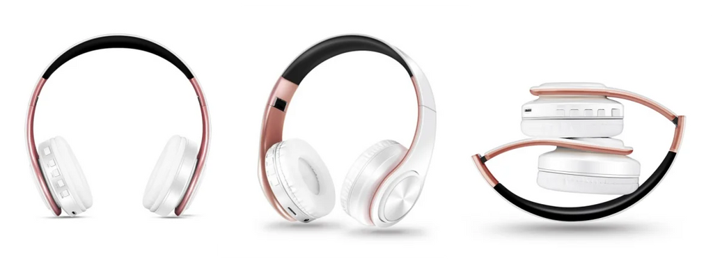 HIFI Stereo Earphones Bluetooth Headphone Music Headset FM and Support SD Card with Mic for Mobile Xiaomi Iphone Sumsamg Tablet